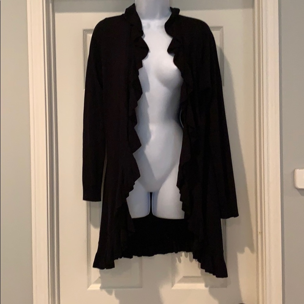 Black cardigan